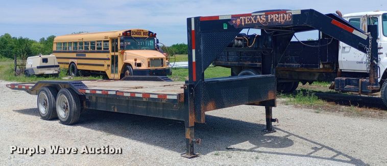 image for item DQ7141 2019 Texas Pride tilt deck equipment trailer