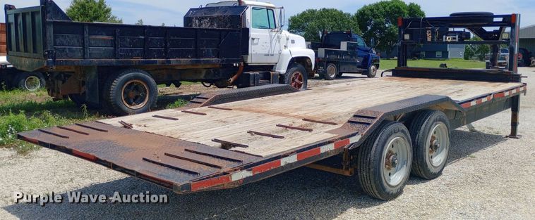 image for item DQ7141 2019 Texas Pride tilt deck equipment trailer