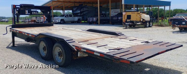 image for item DQ7141 2019 Texas Pride tilt deck equipment trailer