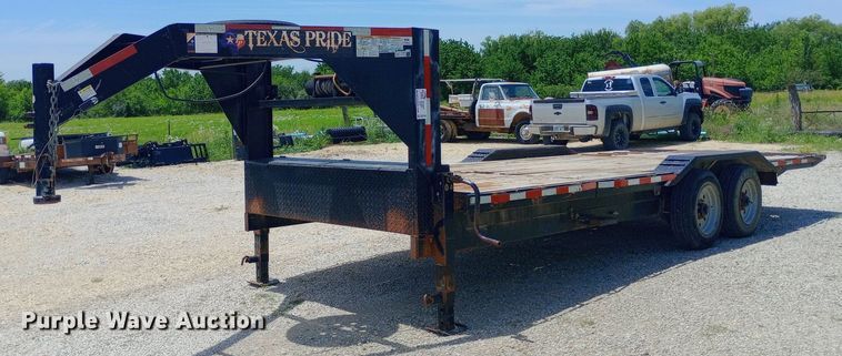 image for item DQ7141 2019 Texas Pride tilt deck equipment trailer