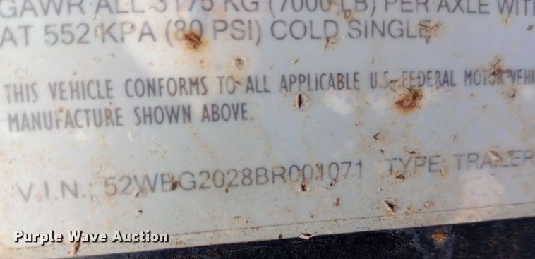 image for item DQ7142 2011 Finish Line tilt deck equipment trailer