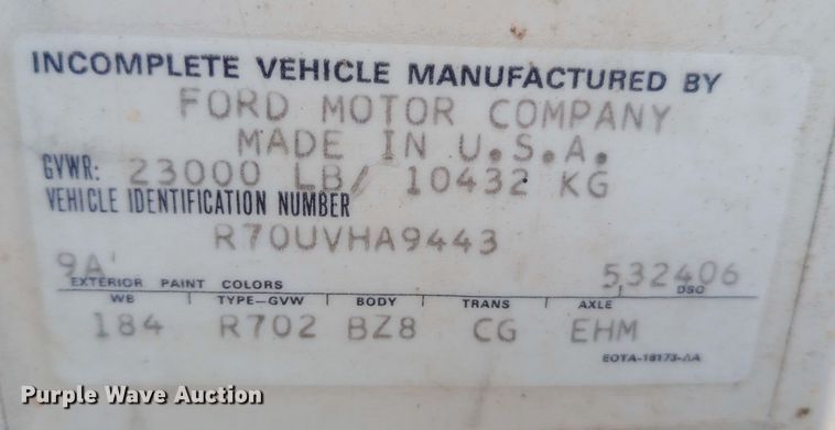 image for item DQ7143 1980 Ford 7000 dump truck