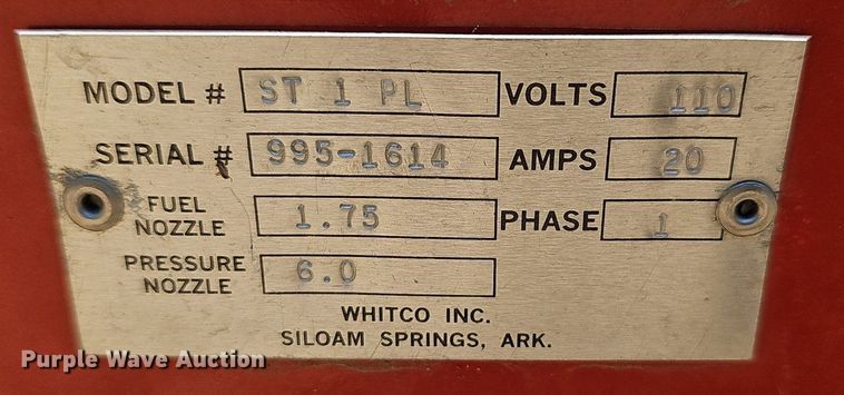 image for item DR3445 Whitco Stinger SC 1 PL pressure washer