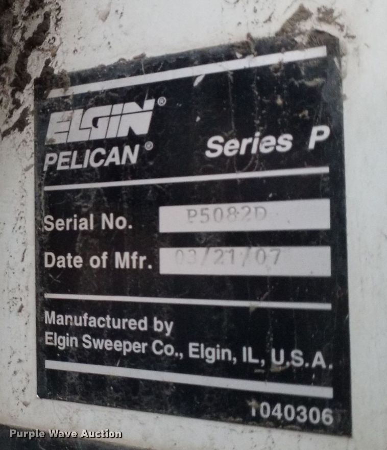 image for item DR4316 2007 Elgin  Pelican street sweeper