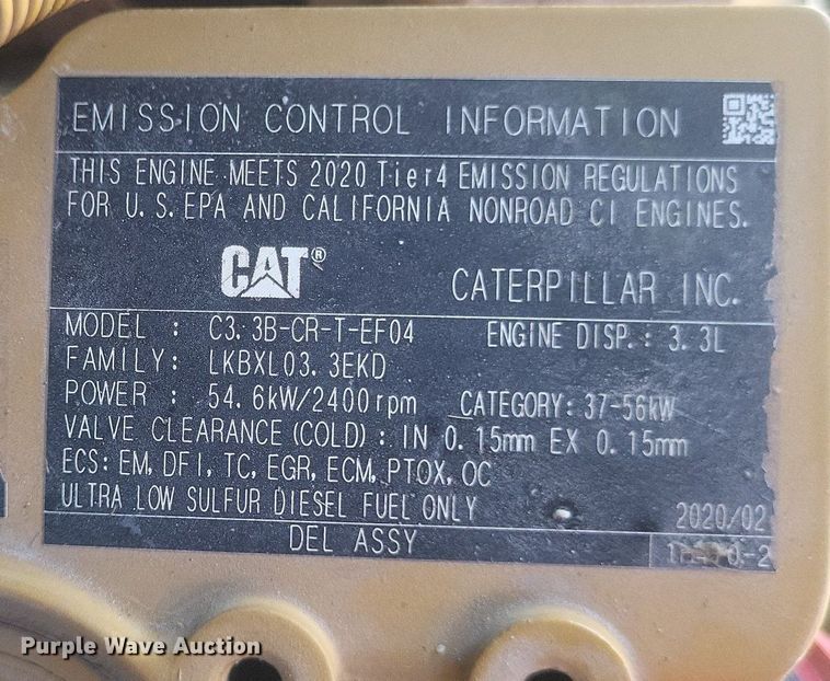 image for item DR4852 2020 Caterpillar  279D3 tracked skid steer loader