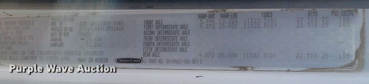 image for item DR8015 2001 Freightliner FL80 water truck