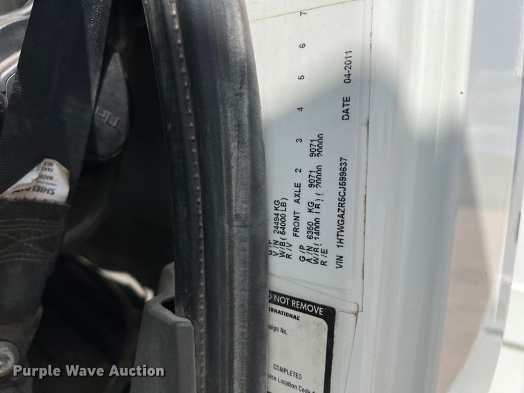 image for item DS3085 2012 International WorkStar 7400 bucket truck