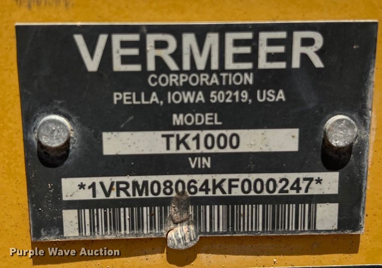 image for item DS3094 2019 Vermeer MX300 mud mixer
