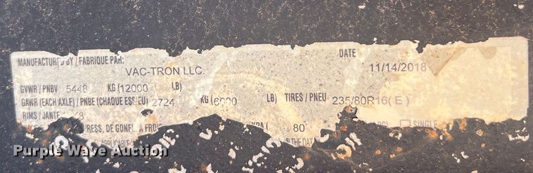 image for item DS3101 2019 Vermeer LP573XDT vacuum excavator