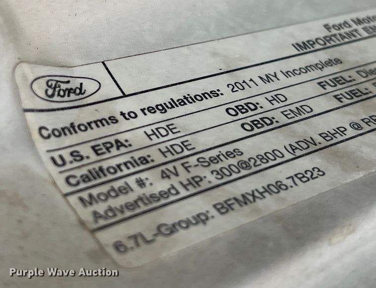 image for item DS3108 2011 Ford F550 Super Duty bucket truck