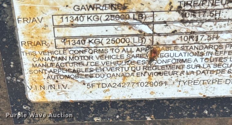 image for item DS5568 2007 Felling  DA242 equipment trailer