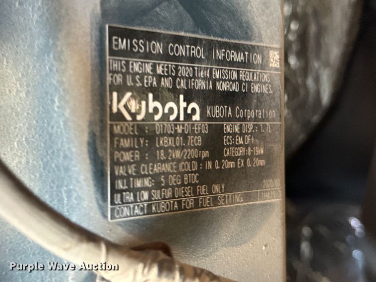 image for item DS7499 2020 Kubota KX033-4 mini excavator