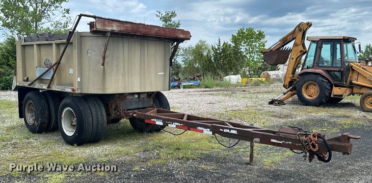 image for item DX0604 1974 Travis end dump pup trailer