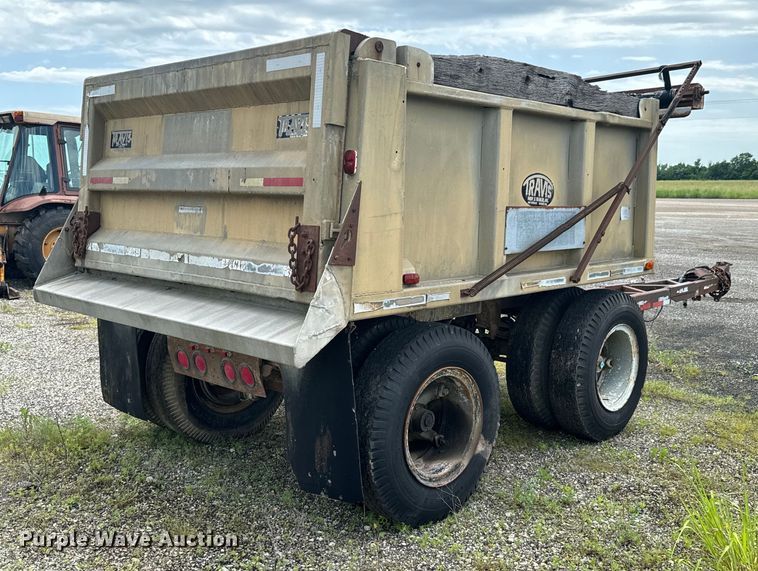 image for item DX0604 1974 Travis end dump pup trailer