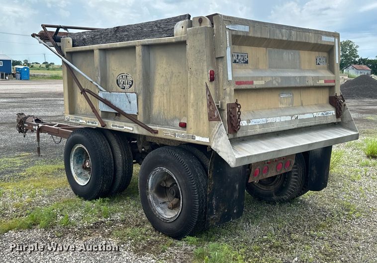 image for item DX0604 1974 Travis end dump pup trailer