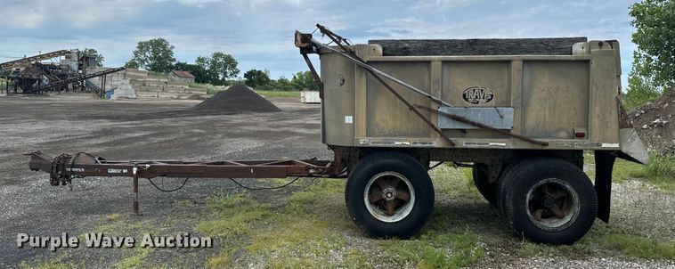 image for item DX0604 1974 Travis end dump pup trailer