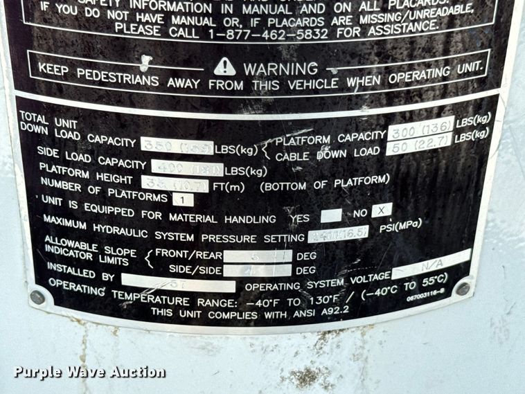 image for item DX0760 2014 Ford F550 Super Duty bucket truck