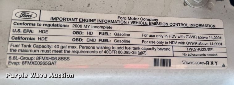 image for item EG0711 2008 Ford F450 Super Duty  bucket truck