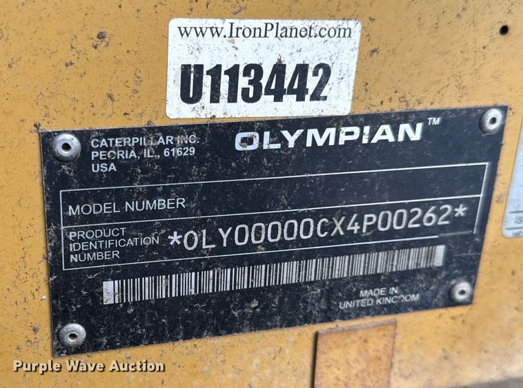 image for item EH6922 2004 Caterpillar XQ60P4 generator