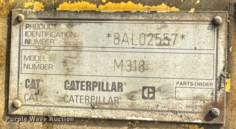 image for item EH6924 2000 Caterpillar M318 wheeled excavator