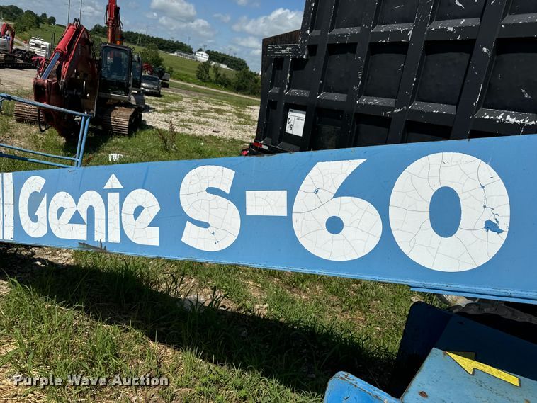 image for item EH6934 1995 Genie S-60 boom lift