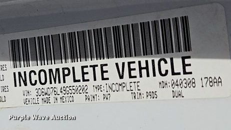 image for item EI3877 2009 Dodge Ram 5500 HD dump truck