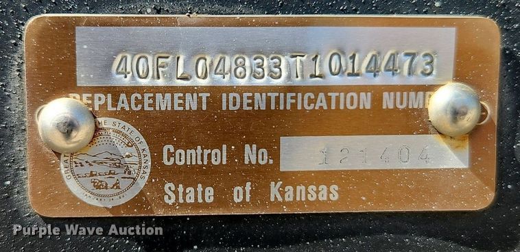 image for item EI3907 1996 Talbert  seed tender trailer