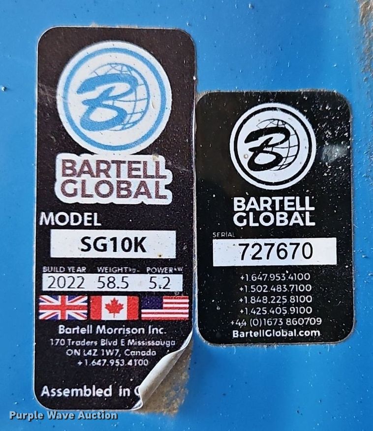 image for item EI3912 Bartell SG10K Concrete saw