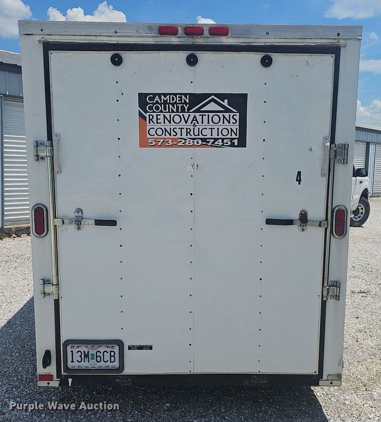 image for item EJ5699 2010 Arising Industries enclosed cargo trailer