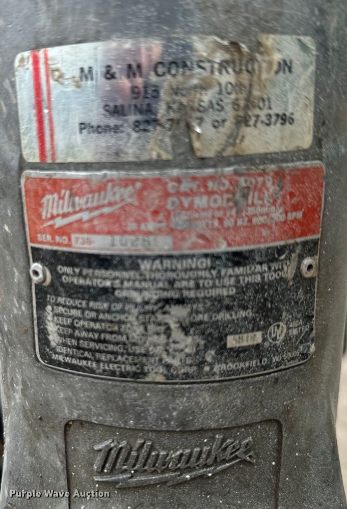 image for item EK1477 Milwaukee  core drill