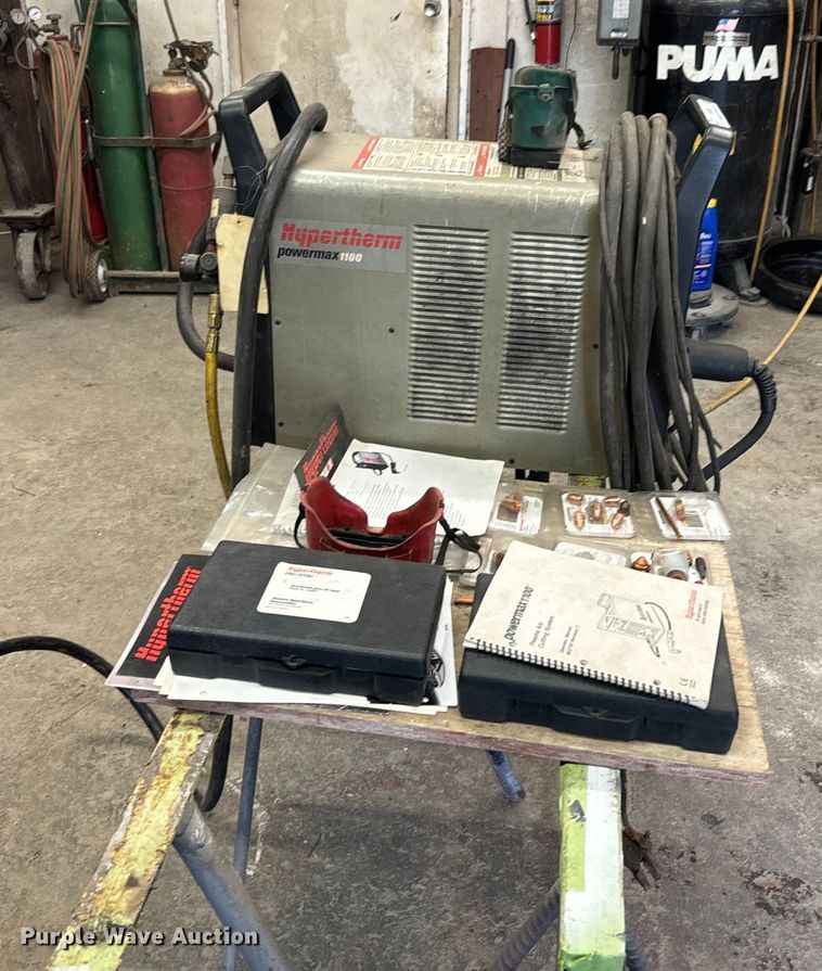 image for item EK1503 Hypertherm Powermax 1100 plasma arc cutting system 