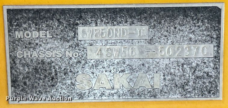 image for item EK4833 2016 Sakai SW850ND-II double drum vibratory roller