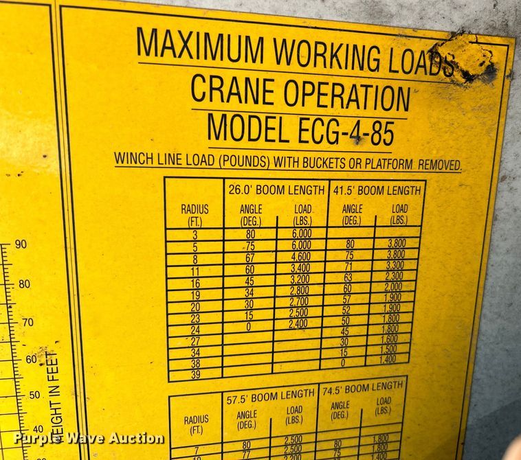 image for item EK4846 2000 International  4700 bucket truck