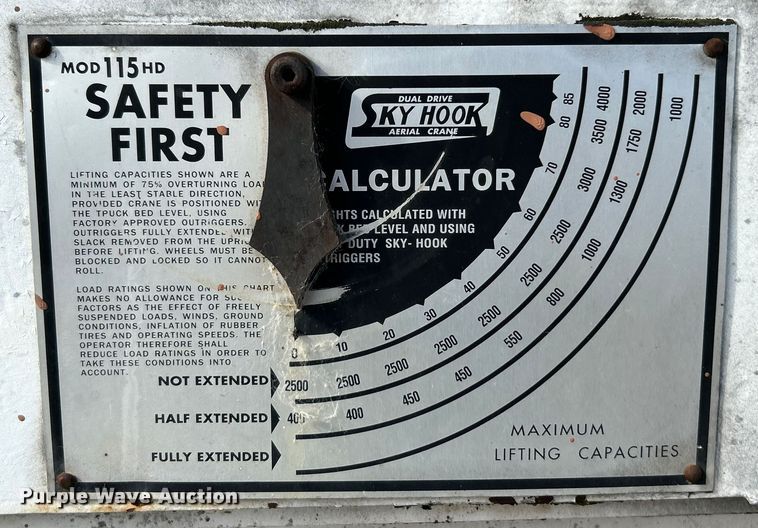 image for item EK4847 1999 GMC C7500 crane truck