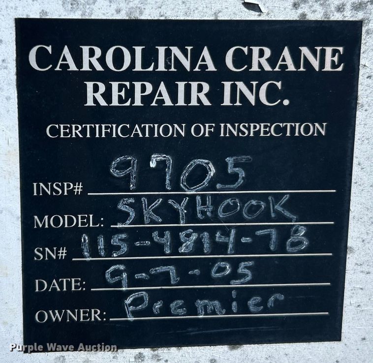 image for item EK4847 1999 GMC C7500 crane truck