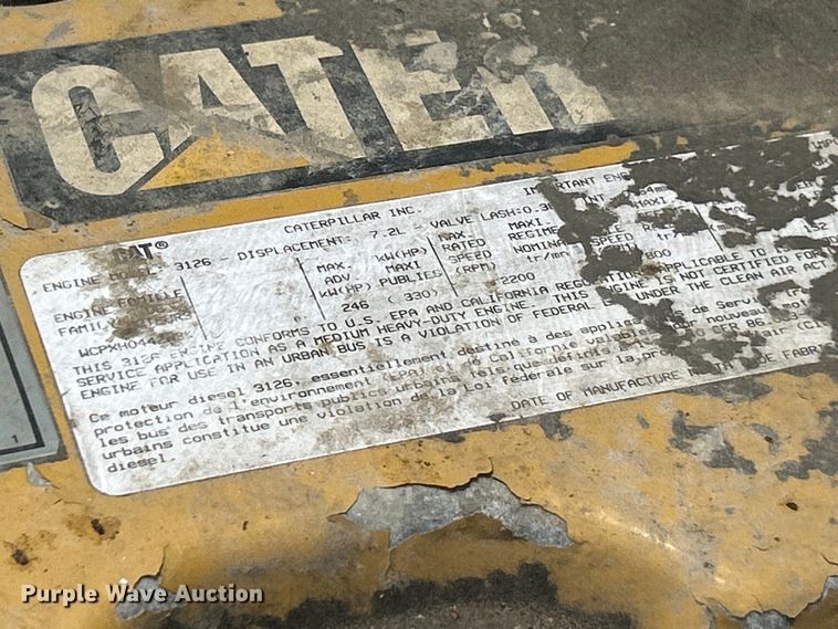 image for item EK4847 1999 GMC C7500 crane truck