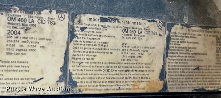 image for item EK4862 2005 Sterling  L9500 roll-off container truck