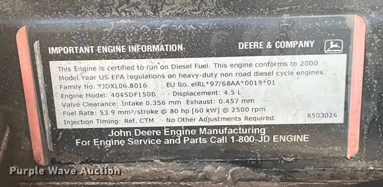 image for item EK8705 2000 Atlas Copco XAS 96 JD air compressor