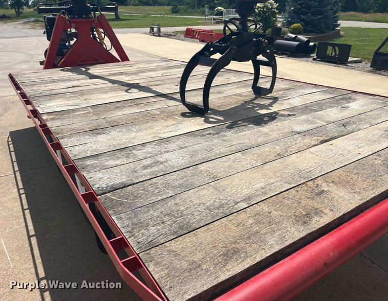 image for item EK8709 1992 Shop built grapple crane trailer