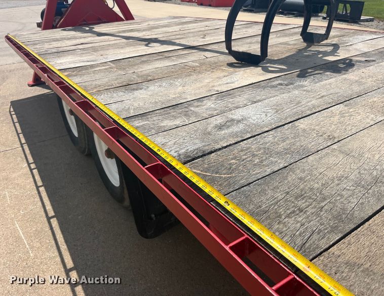 image for item EK8709 1992 Shop built grapple crane trailer