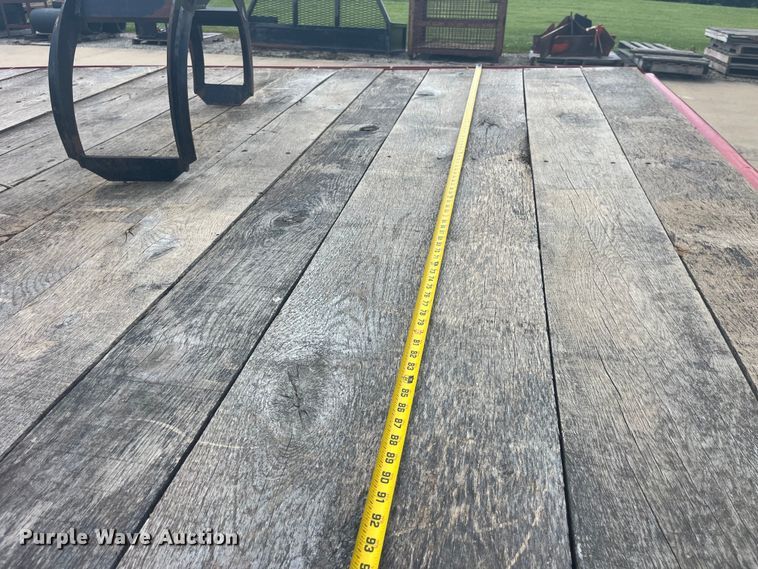 image for item EK8709 1992 Shop built grapple crane trailer