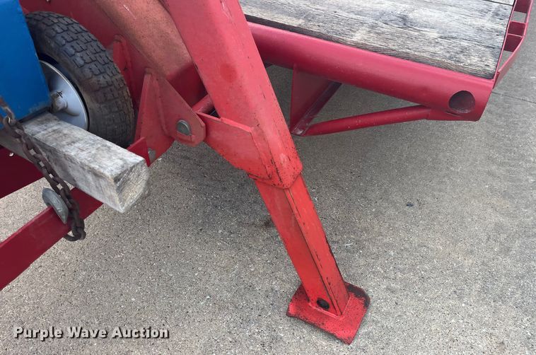 image for item EK8709 1992 Shop built grapple crane trailer