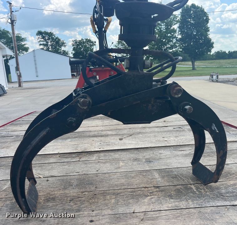 image for item EK8709 1992 Shop built grapple crane trailer