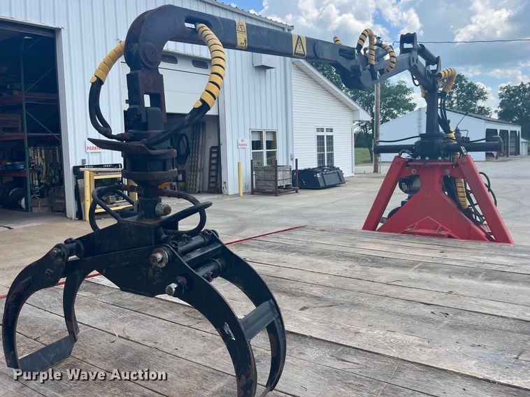 image for item EK8709 1992 Shop built grapple crane trailer