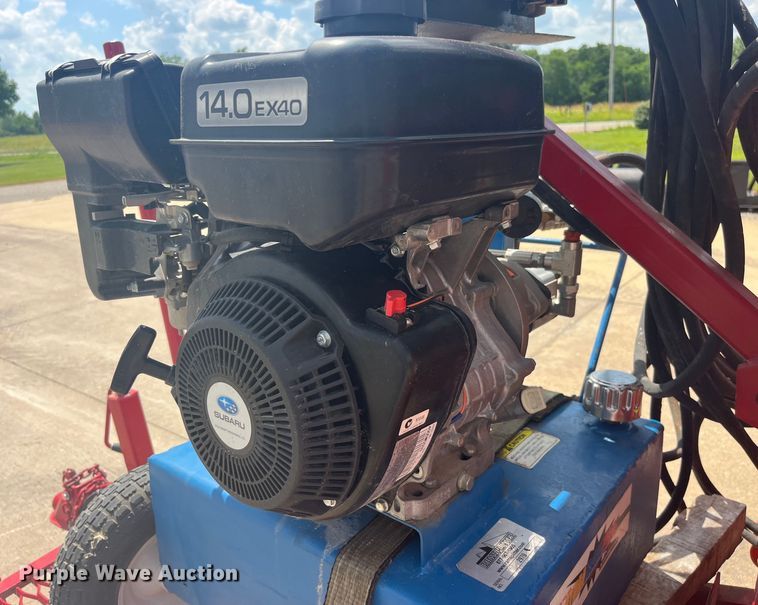 image for item EK8709 1992 Shop built grapple crane trailer