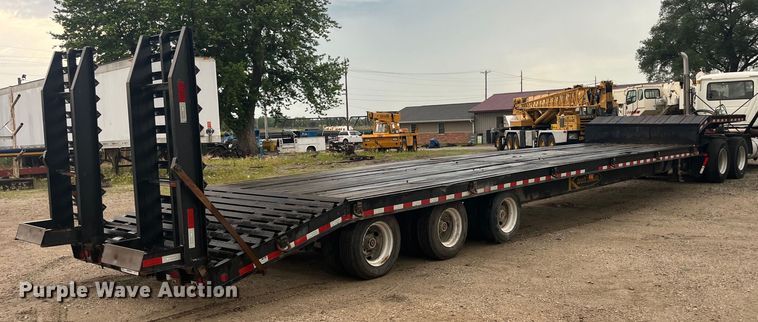image for item EK8719 2018 Kaufman drop deck equipment trailer