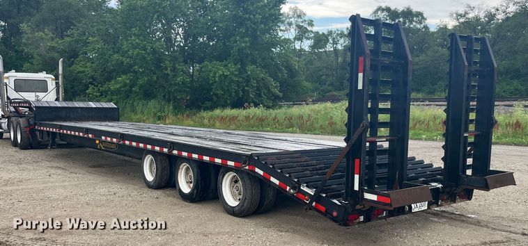 image for item EK8719 2018 Kaufman drop deck equipment trailer