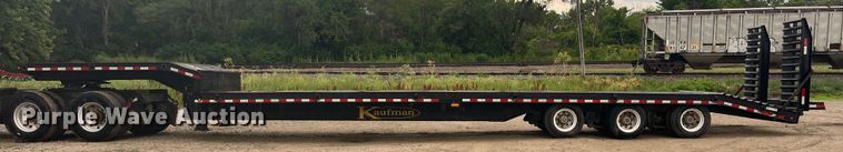 image for item EK8719 2018 Kaufman drop deck equipment trailer