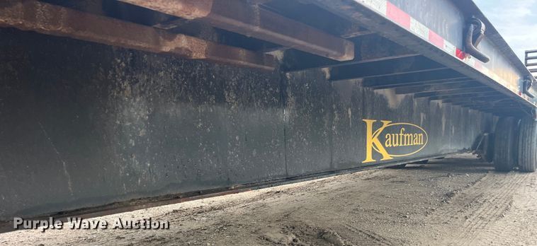 image for item EK8719 2018 Kaufman drop deck equipment trailer