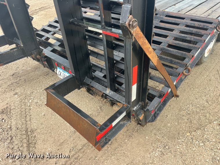 image for item EK8719 2018 Kaufman drop deck equipment trailer